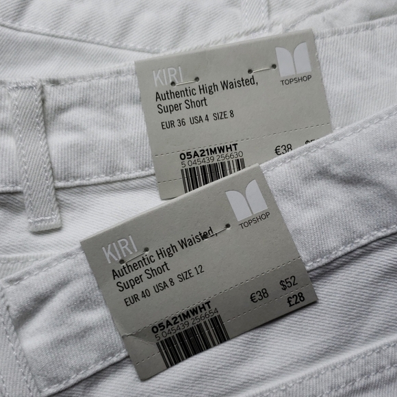 Topshop Kiri Authentic High Waist  Shorts NWT - Picture 7 of 7